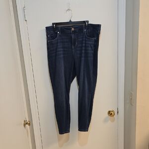 Liverpool 18W  Dark Blue Women's Skinny Jeans